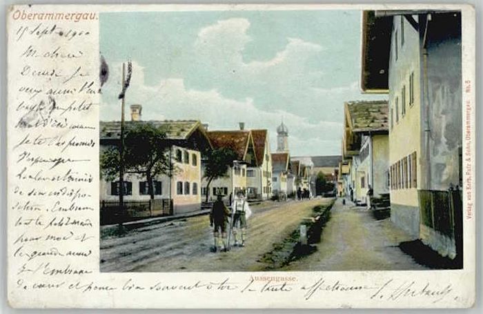 Oberammergau Aussengasse x 1899