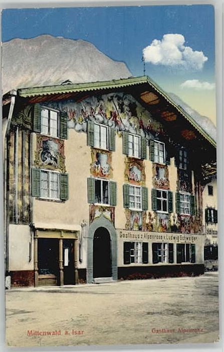 Mittenwald Bayern Mittenwald  ungelaufen ca. 1920