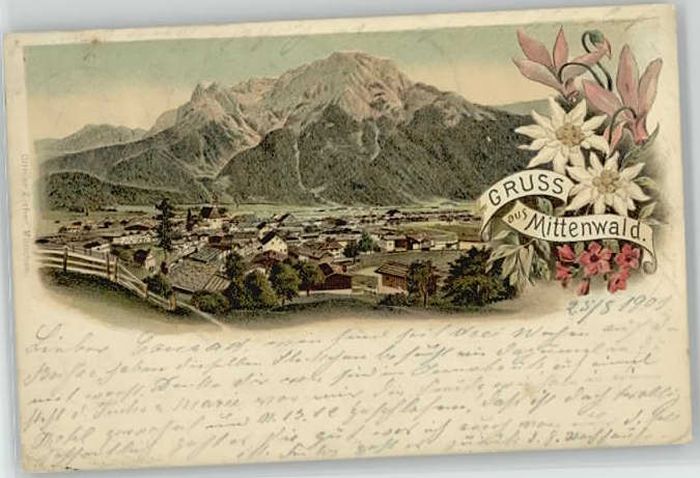 Mittenwald Bayern Mittenwald x 1901