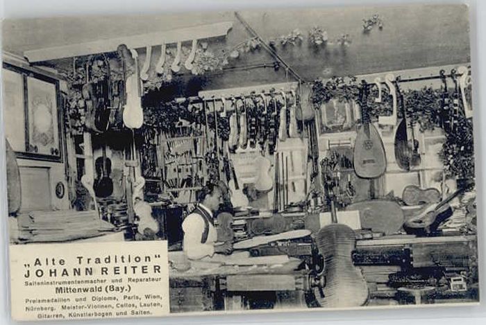 Mittenwald Bayern Mittenwald Johann Reiter ungelaufen ca.