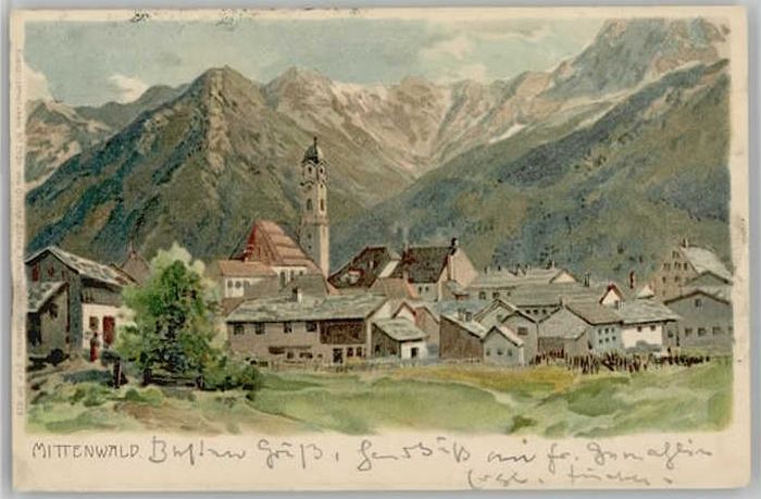 Mittenwald Bayern Mittenwald x 1904