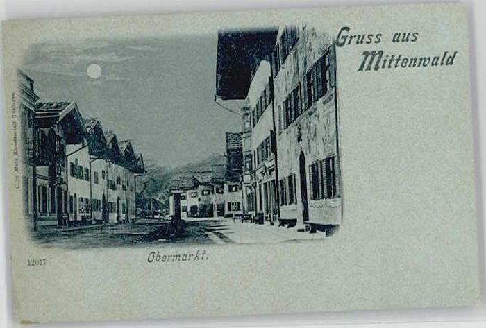 Mittenwald Bayern Mittenwald ungelaufen ca. 1900
