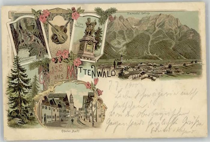 Mittenwald Bayern Mittenwald x 1900