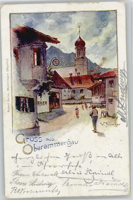 Oberammergau KünstlerW. Irlinger x 1900