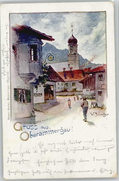 Oberammergau KünstlerW. Irlinger x 1900