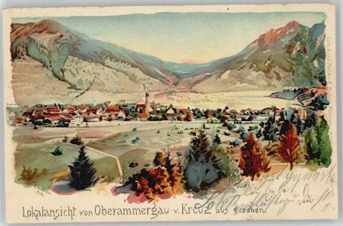 Oberammergau KünstlerE. Moebius x 1900