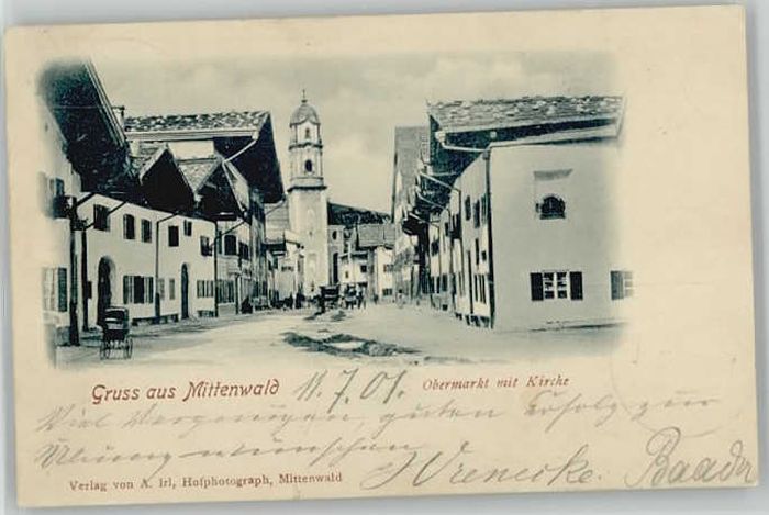 Mittenwald Bayern Mittenwald  x 1901