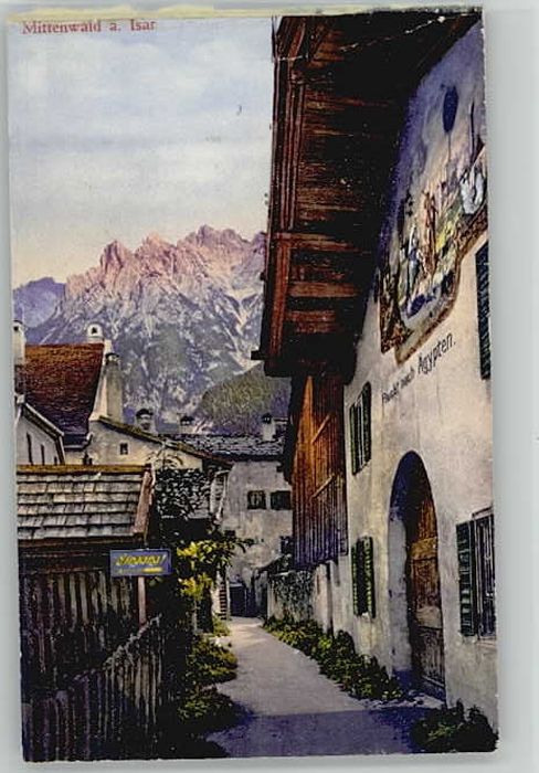 Mittenwald Bayern Mittenwald  ungelaufen ca. 1920