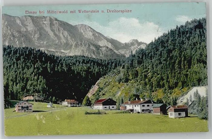 Elmau bei Mittenwald Wetterstein ungelaufen c