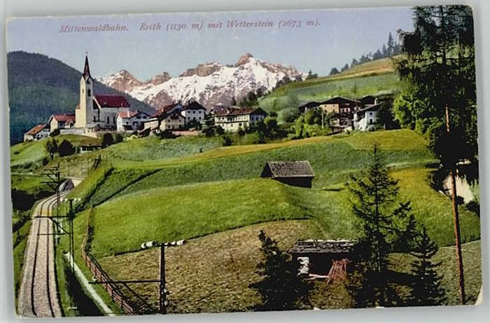 Mittenwald Bayern Mittenwald Bahn Wetterstein ungelaufen