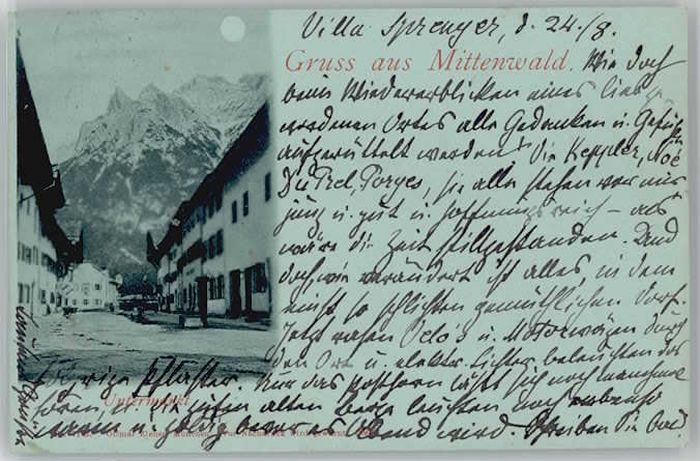 Mittenwald Bayern Mittenwald x 1901