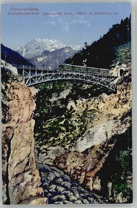 Mittenwald Bayern Mittenwald Karwendelbahn ungelaufen ca.