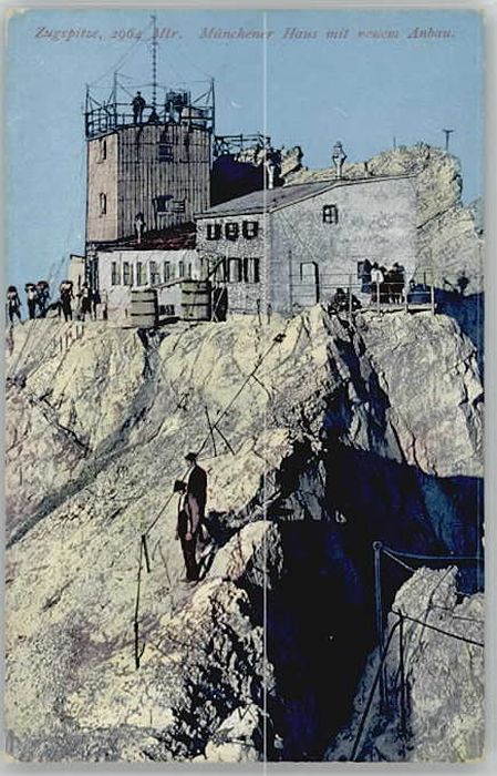 GARMISCH-PARTENKIRCHEN Bayern Zugspitze Muenchnerhaus ungelaufen ca. 1920