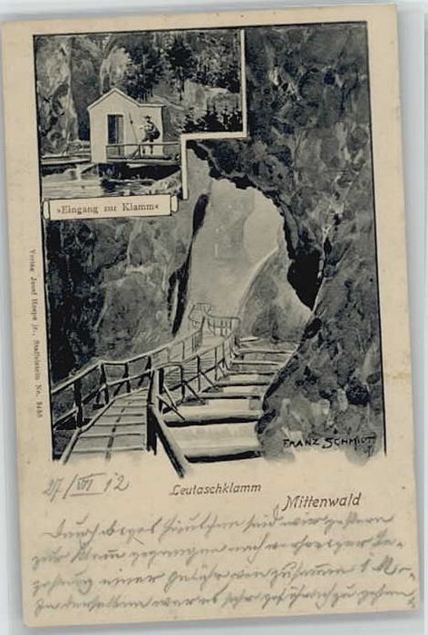 Mittenwald Bayern Mittenwald Leutaschkamm KünstlerFranz S