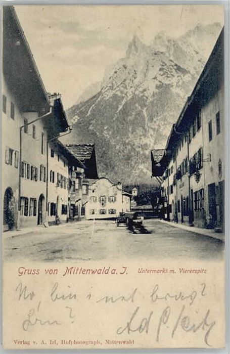 Mittenwald Bayern Mittenwald  x 1902