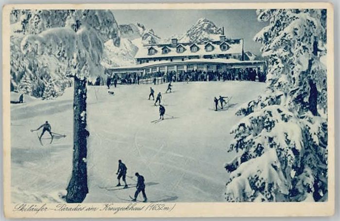 Garmisch-Partenkirchen Kreuzeckhaus ungelaufen ca. 1920