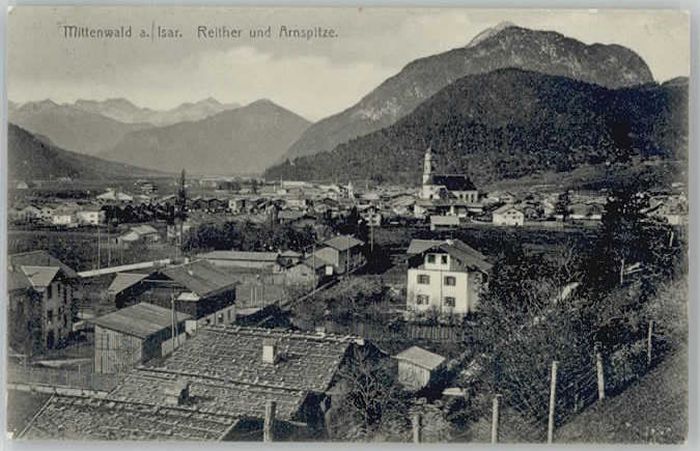 Mittenwald Bayern Mittenwald Arnspitze x 1907
