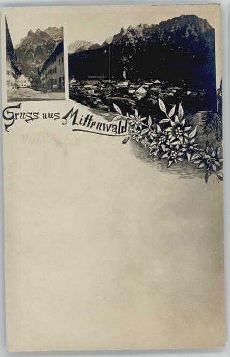 Mittenwald Bayern Mittenwald ungelaufen ca. 1900