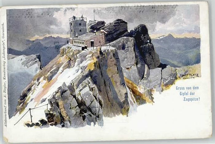 Garmisch-Partenkirchen Zugspitze ungelaufen ca. 1900
