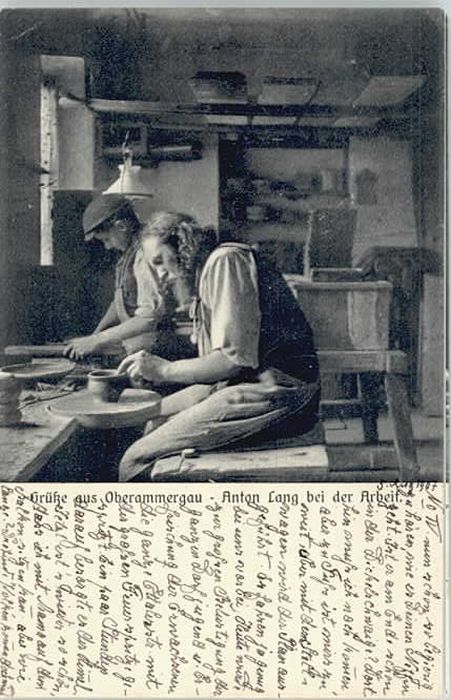 OBERAMMERGAU Bayern Anton Lang x 1907
