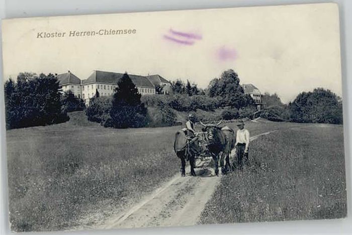 Chiemsee Bayern Kloster Herren-Chiemsee x 1910