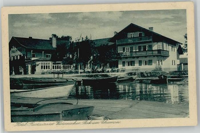 Stock Chiemsee Hotel Restaurant Westernacher ungelaufe