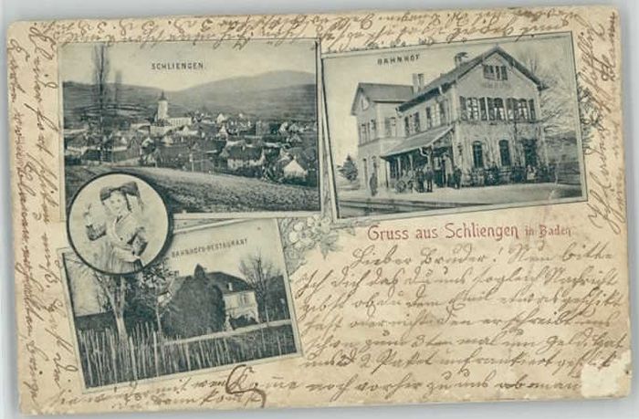 Schliengen Bahnhof Bahnhofs-Restaurant  x 1899