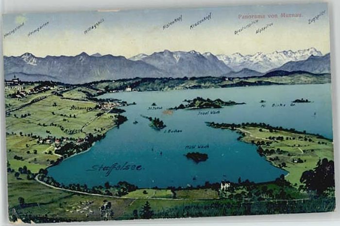 Murnau Staffelsee Seehausen Rieden Insel Woerth Kuenstler