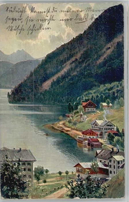 Urfeld Oberbayern KünstlerSchwarz x 1910
