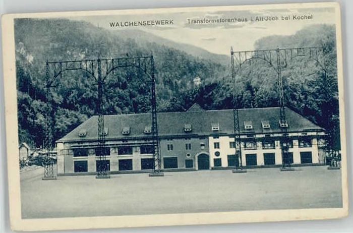 Walchensee Oberbayern Walchenseewerk Transformator