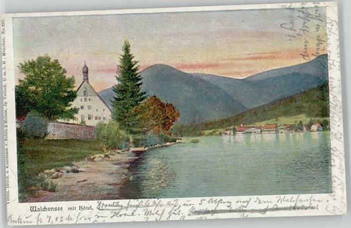 Walchensee Oberbayern Hotel x 1901