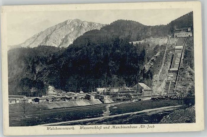 Walchensee Oberbayern Walchenseewerk Wasserschloss
