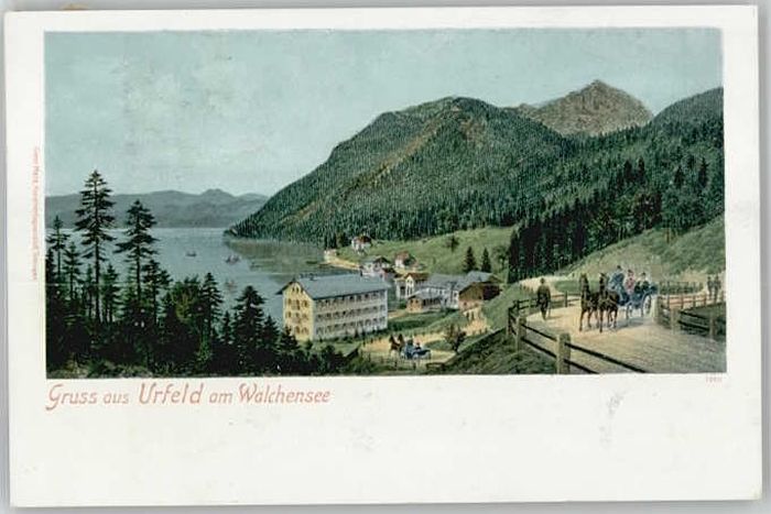 Urfeld Oberbayern  ungelaufen ca. 1900