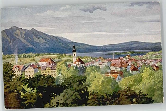 Murnau Staffelsee KünstlerF. Bernhard ungelaufen ca. 1910
