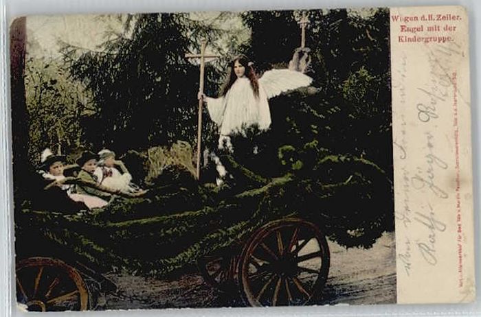 Bad Toelz Stempelabschlag] Engel Kindergruppe x 1