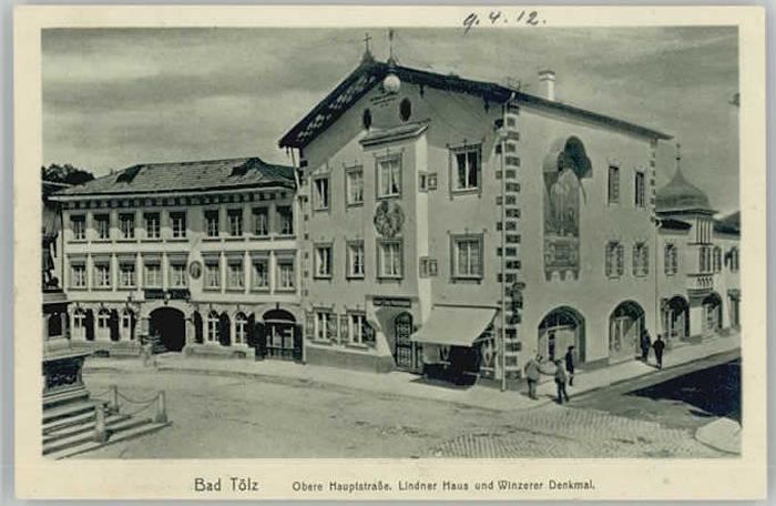 Bad Toelz auptstrasse Lindner Haus o 1912