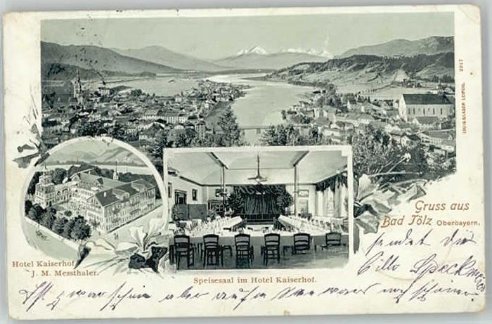 Bad Toelz otel Kaiserhof  x 1906