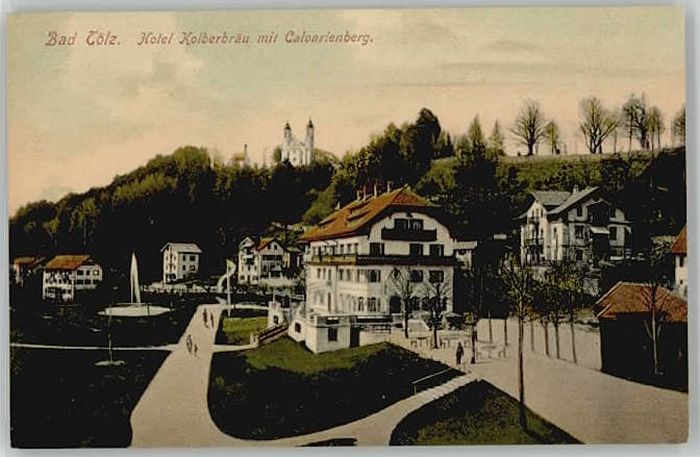 Bad Toelz otel Kloberbraeu ungelaufen ca. 1910