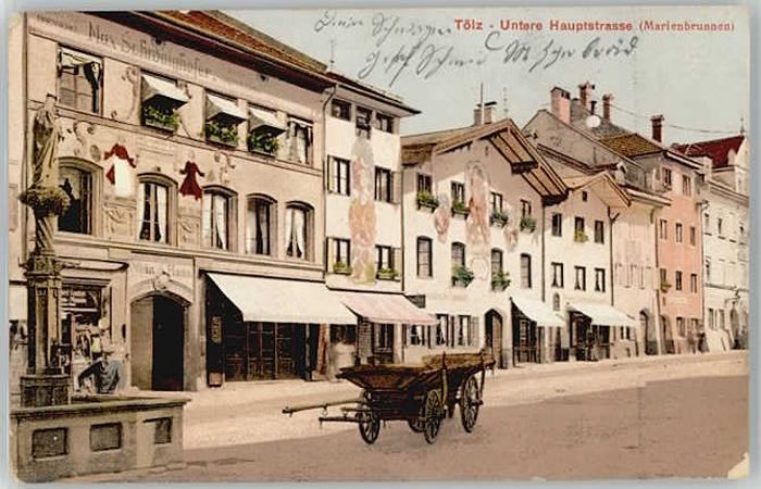Bad Toelz auptstrasse Feldpost x 1915
