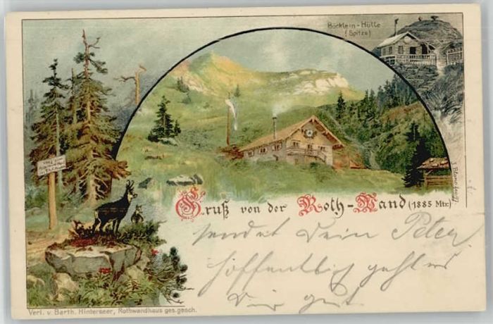 Neuhaus Schliersee Böcklein Hütte  x 1899