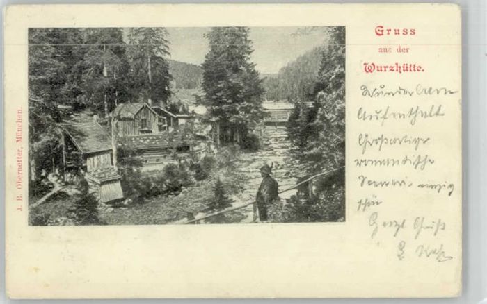 Neuhaus Schliersee [Stempelabschlag] Wurzhütte x 1899