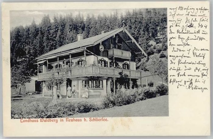 Neuhaus Schliersee Landhaus Waldberg x 1907