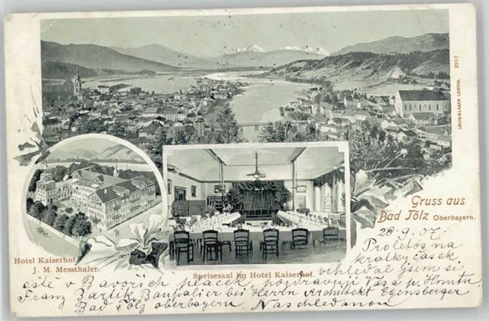 Bad Toelz otel Kaiserhof  x 1907