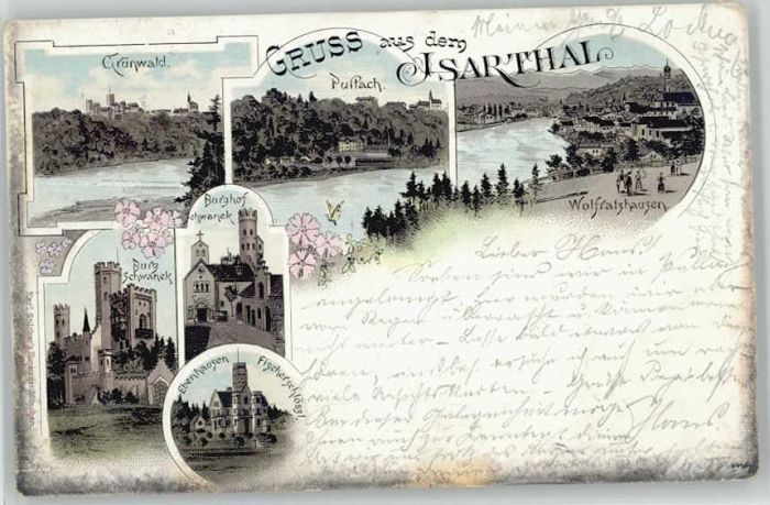 Wolfratshausen Burg Schwanek Ebenhausen x 1897