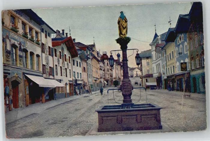 Bad Toelz arktstrasse ungelaufen ca. 1920