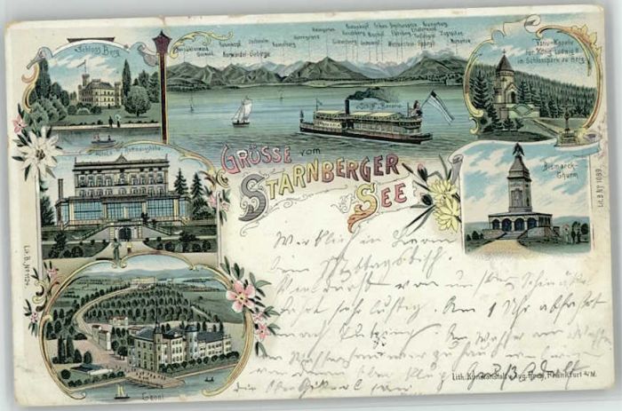 Starnberg Schloss Berg Bismarckturm Rottmannshoeh