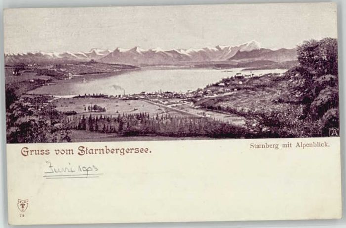 Starnberg Starnbergersee Bayern  ungelaufen ca. 1900