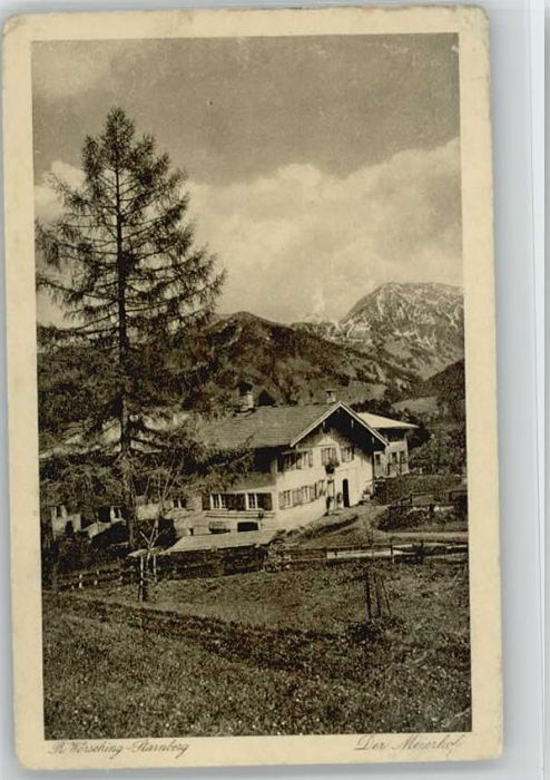 Starnberg Starnbergersee Bayern Meierhof x 1918