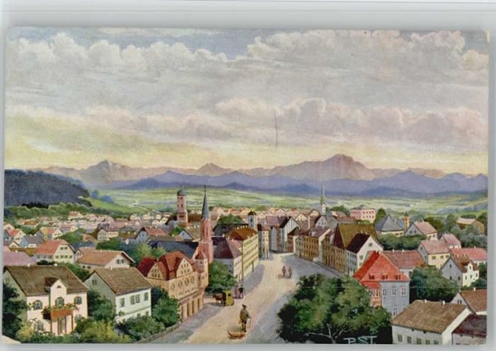 Weilheim Oberbayern Weilheim in Oberbayern Künstlerkarte un