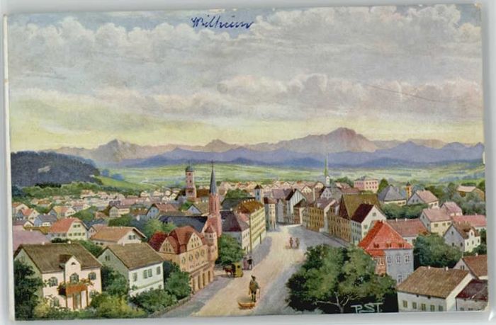 Weilheim Oberbayern Weilheim in Oberbayern Künstlerkarte un